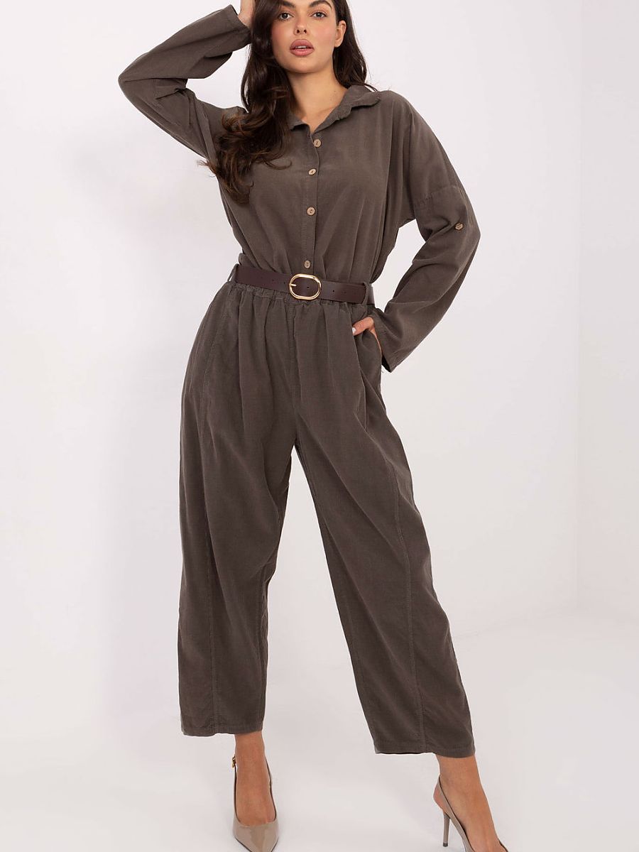 Kordové kalhoty model 220815 Italy Moda