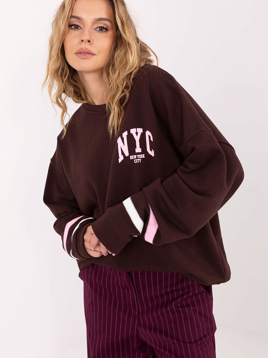 Sweatshirt model 220949 Factory Price - ONE-SIZE-FITS-ALL - Brown