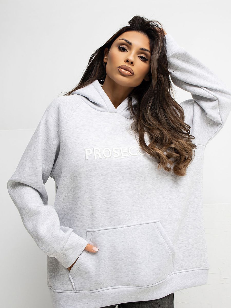 Sweatshirt model 221612 Rue Paris - ONE-SIZE-FITS-ALL - Grey