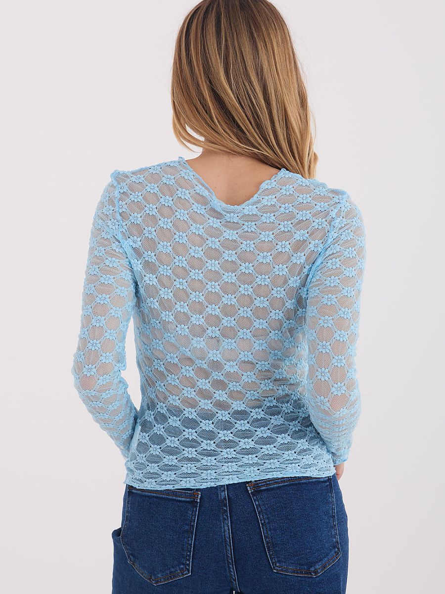 Lace blouse model 223076 Factory Price - Image 3