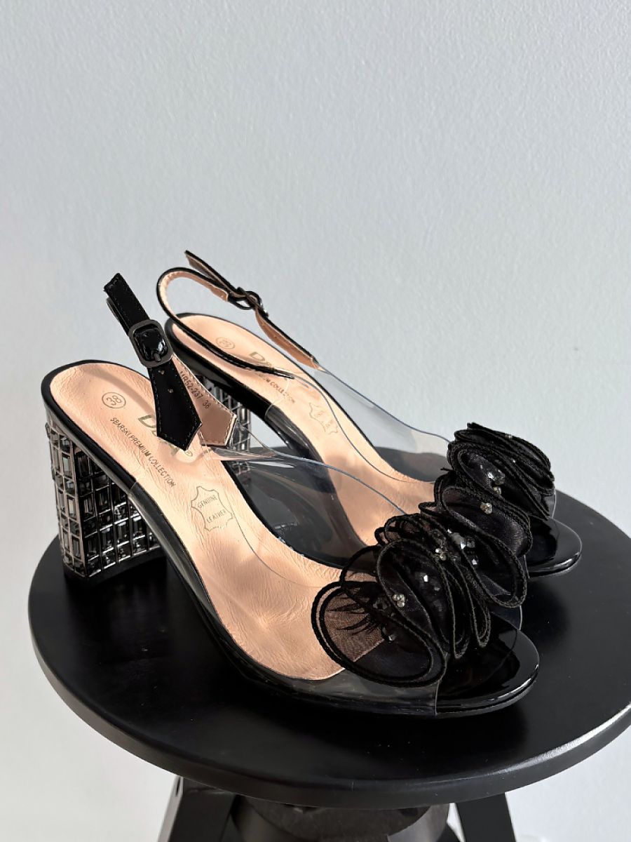 Heel sandals model 225146 Step in style - 36 - Black