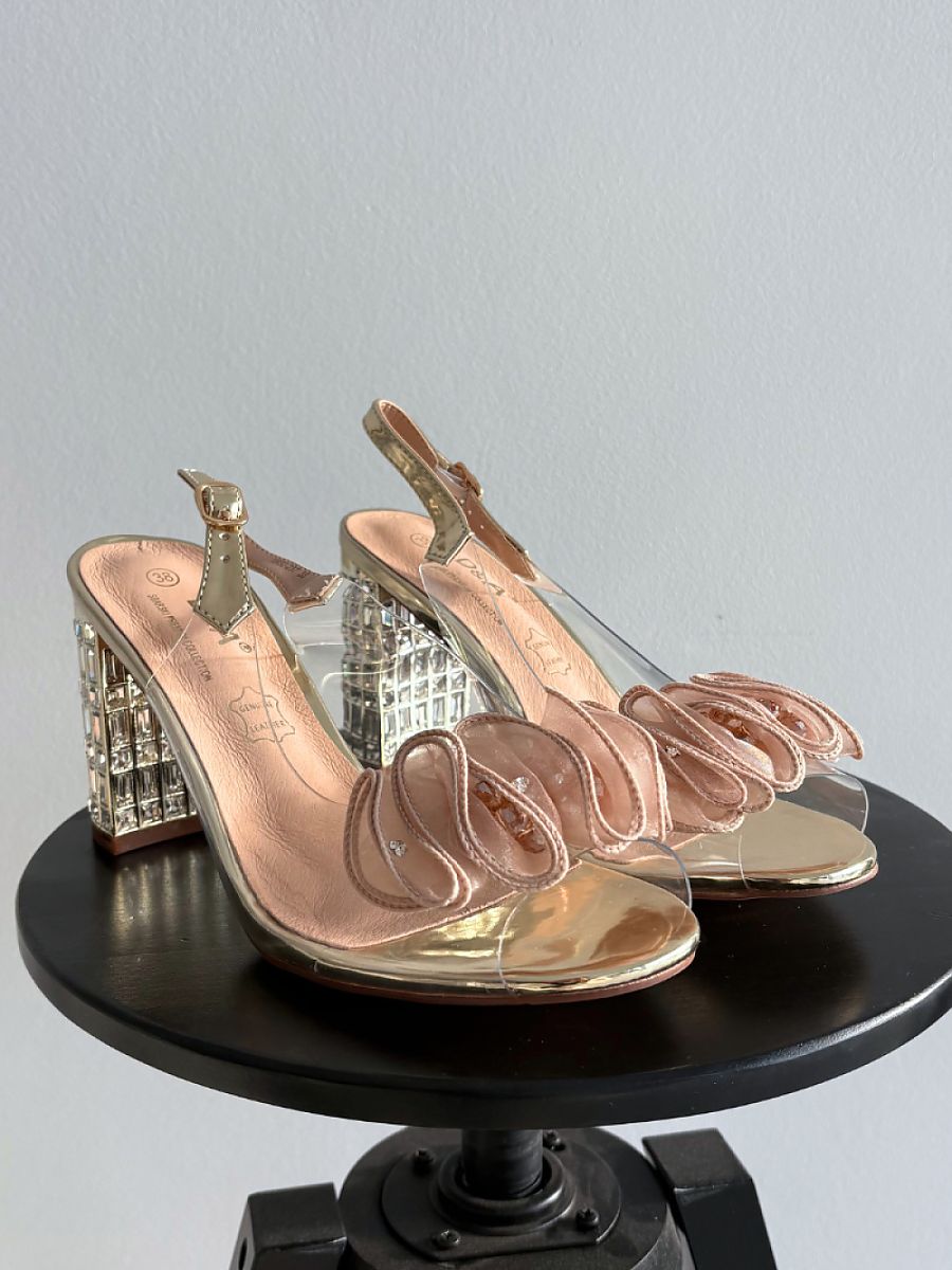 Heel sandals model 225147 Step in style - 37 - Yellow