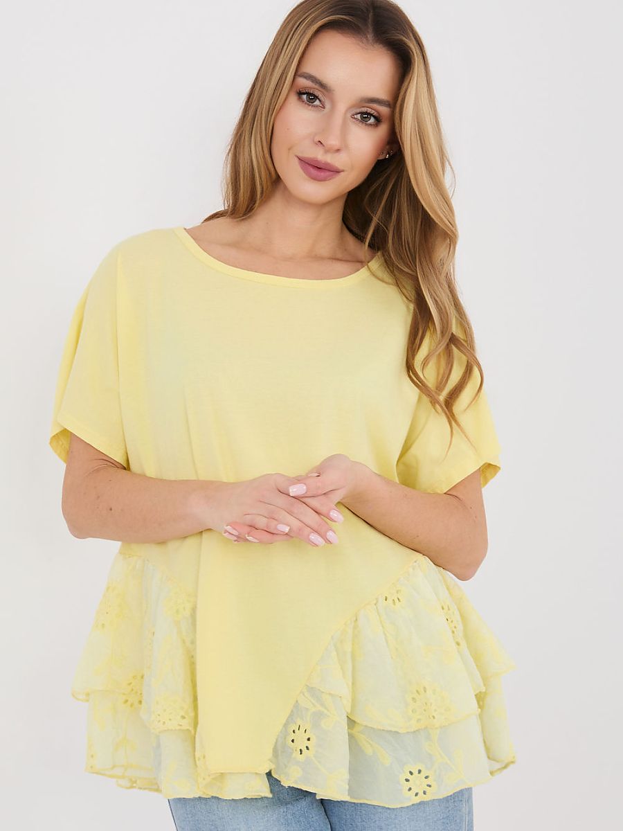 Blouse model 225499 Italy Moda - ONE-SIZE-FITS-ALL - Yellow