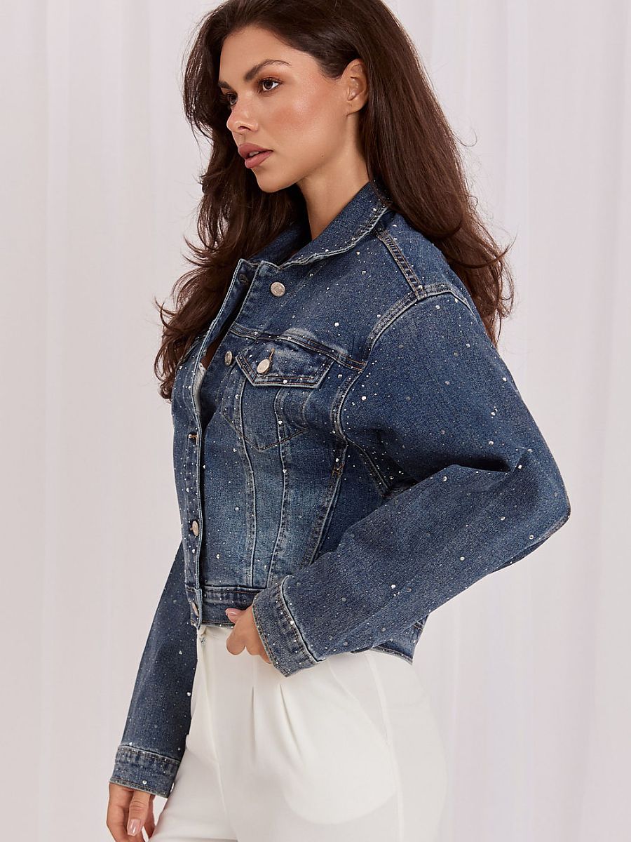 Denim jacket model 230177 Italy Moda
