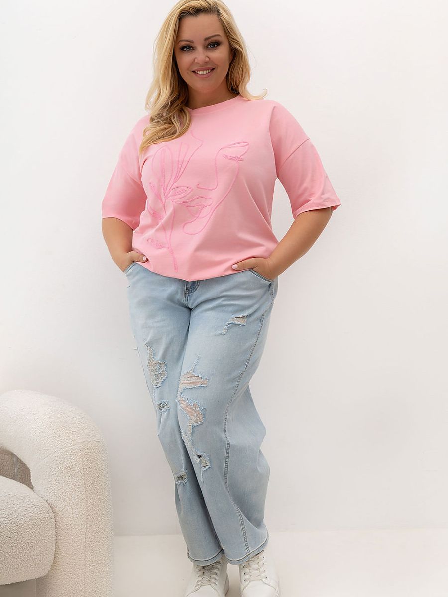 Plus size T-shirt model 230454 Relevance - Image 2