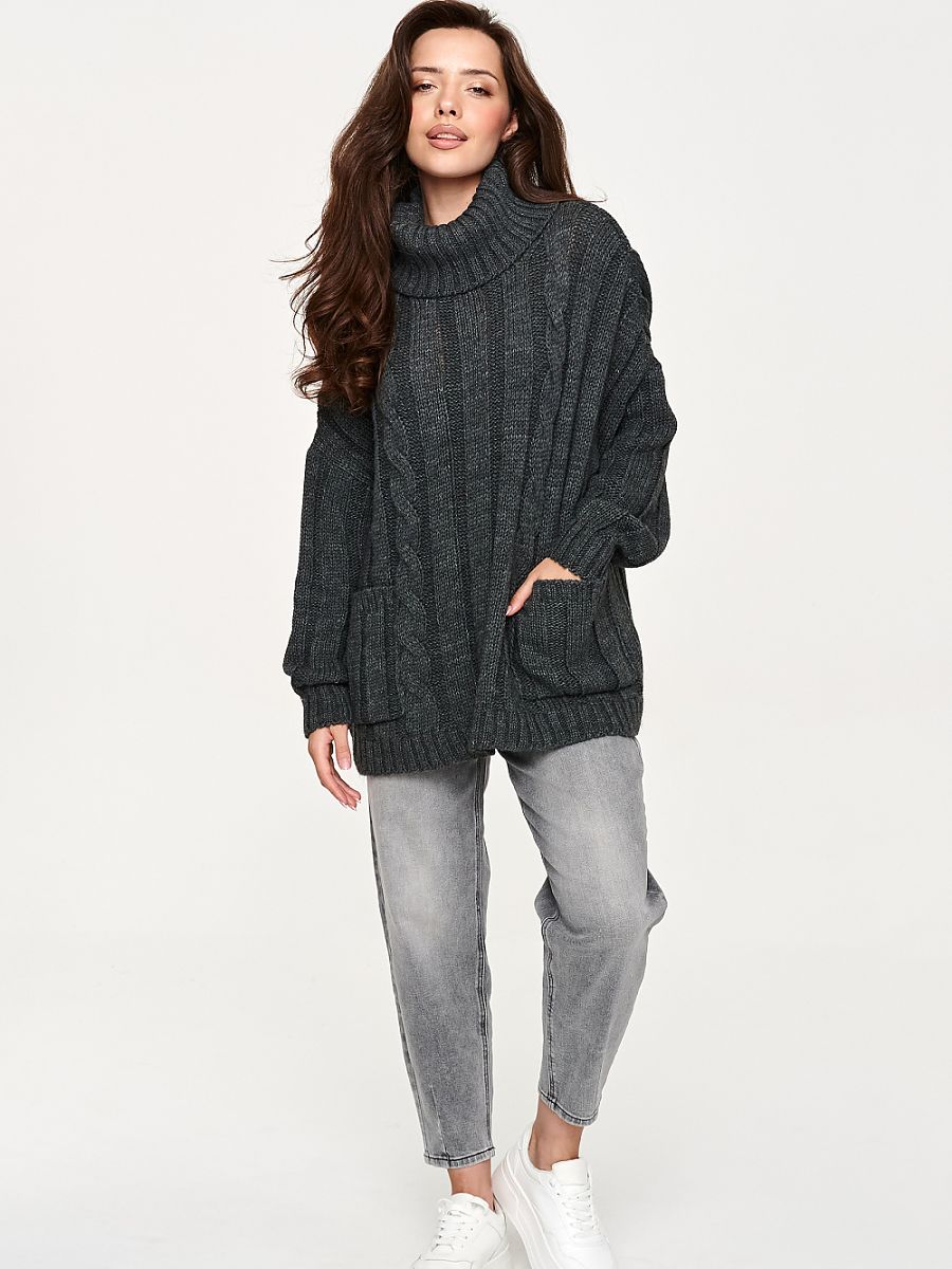 Turtleneck model 232050 Makadamia - Image 2
