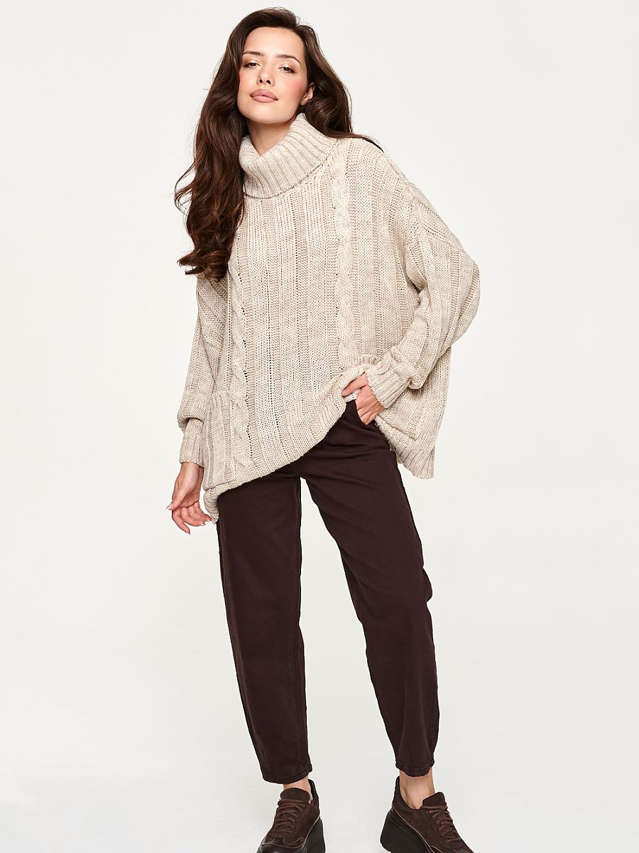Turtleneck model 232052 Makadamia - Image 2