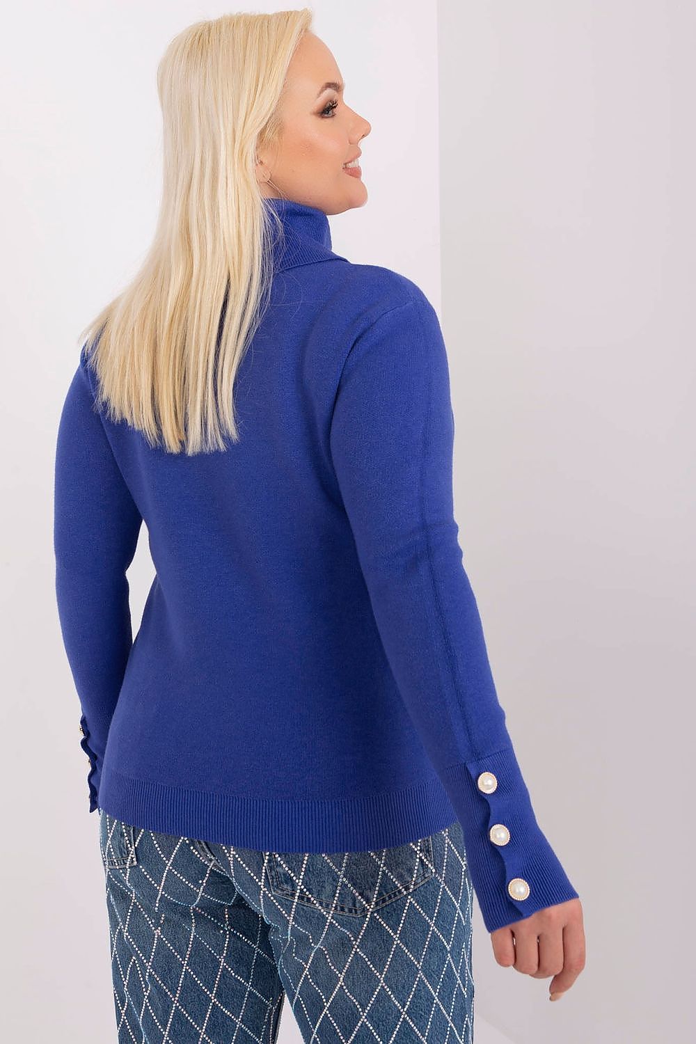 Faded Denim Jumper in Plus size
