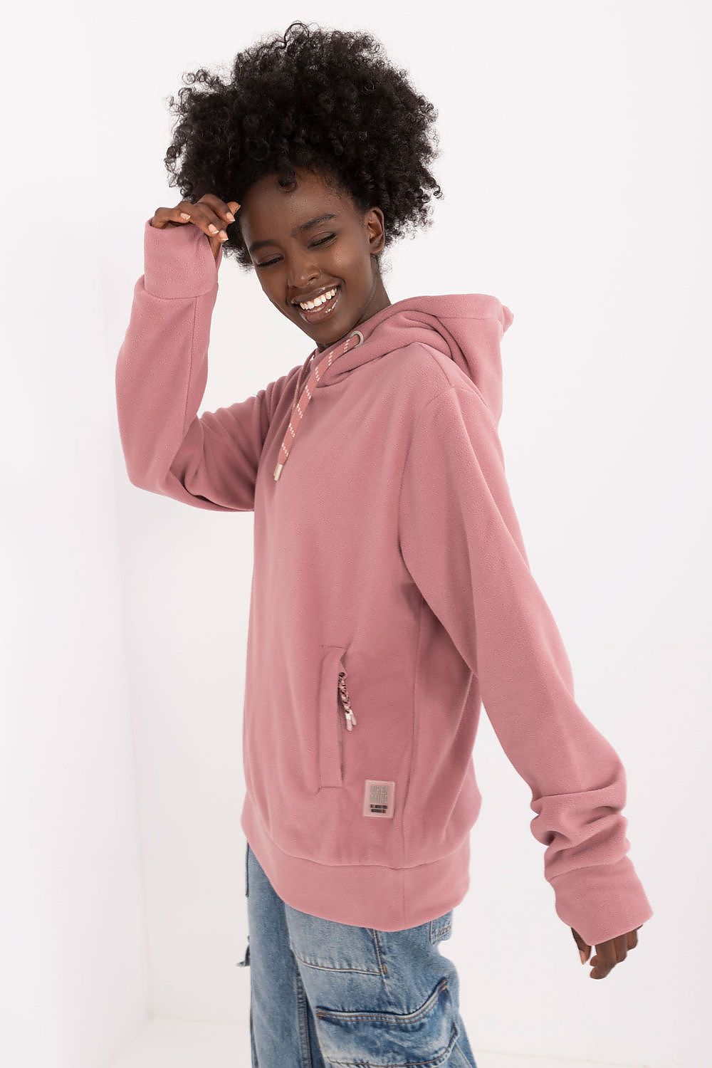 Damen Hoodie Kapuzenpullover - Sweatshirt Mit Kängurutasche