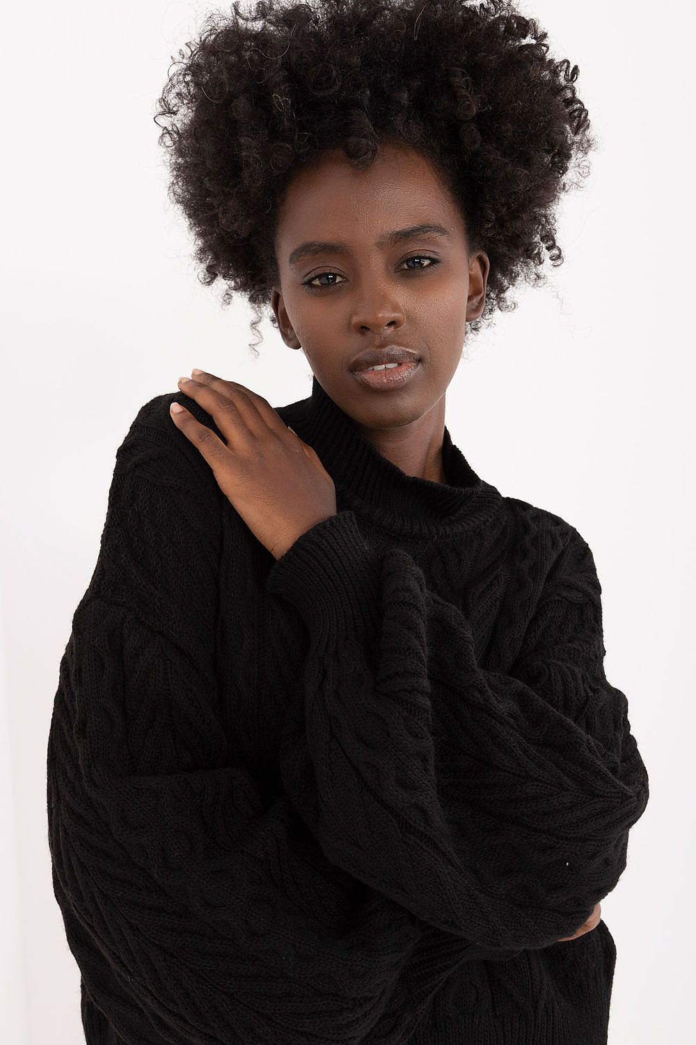 Turtleneck model 220791 Makadamia