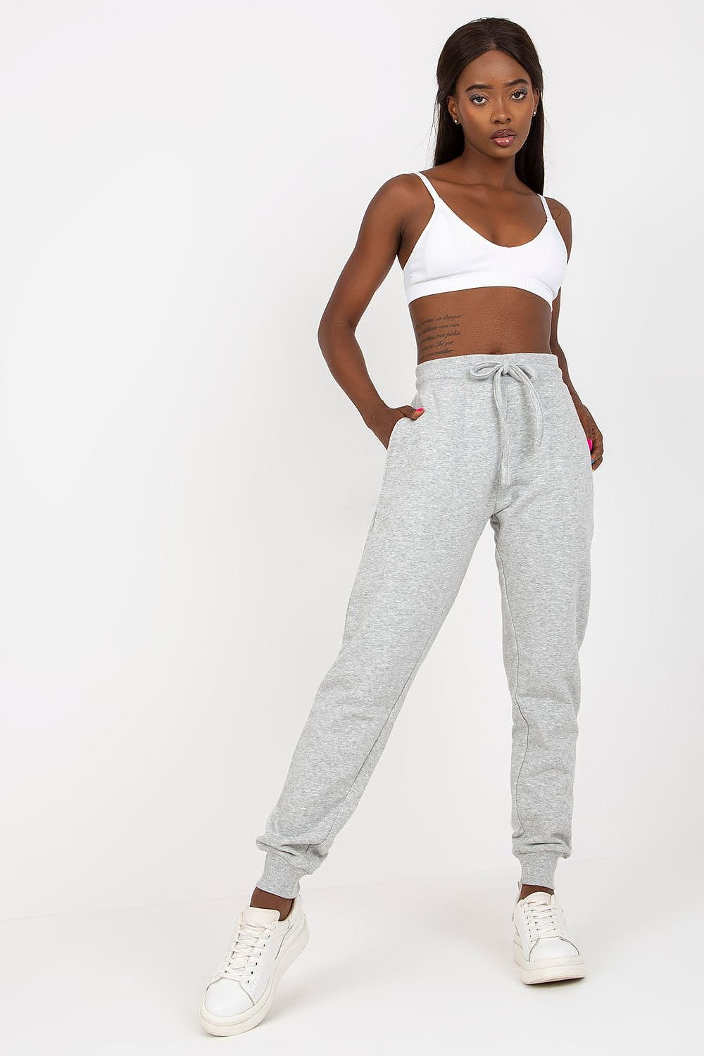 Buy online Grey Printed Track Pant from bottom wear for Women by