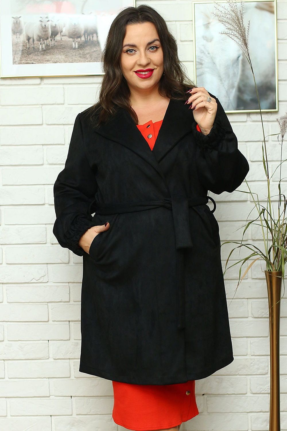 Coat plus size model 171485 Karko Women's, jackets, coats of large size  Wholesale Clothing Matterhorn