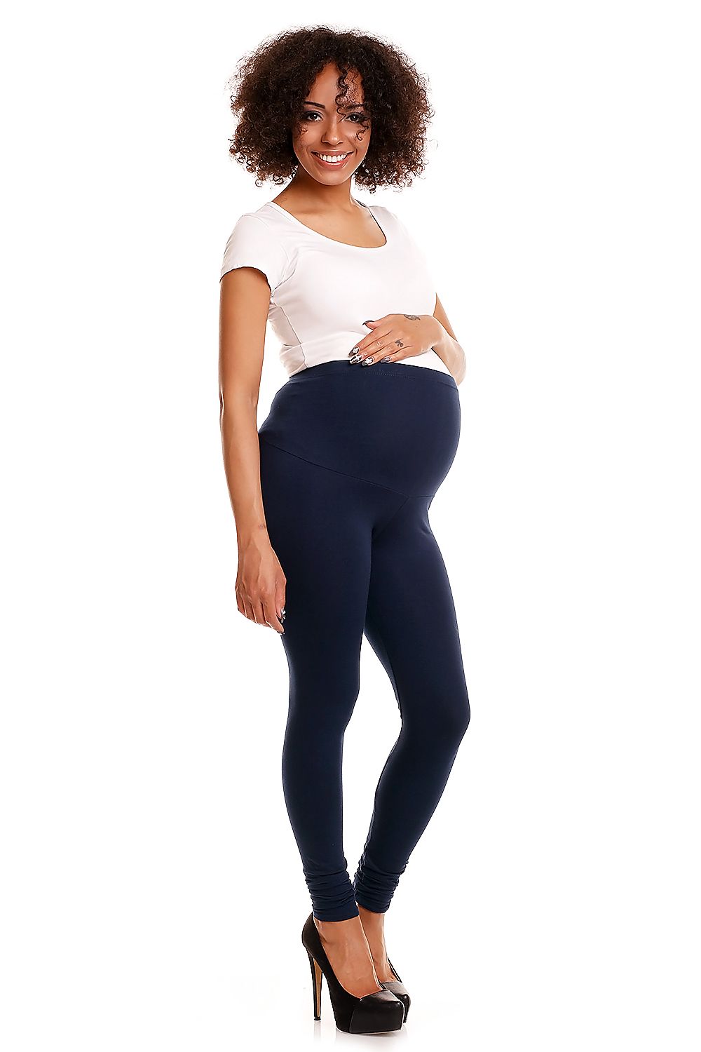 Maternity leggings model 174802 PeeKaBoo Maternity leggings Wholesale