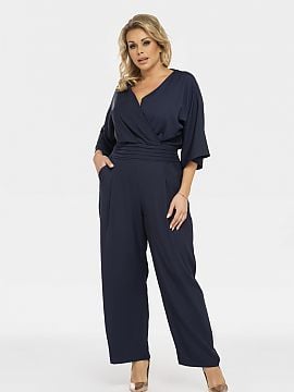 Navy plus size outlet suit