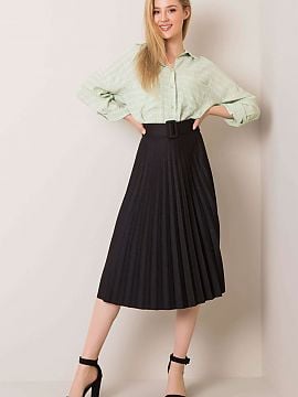 Long dress with pleated skirt - Women's Clothing Online Made in Italy in  2023