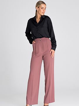 Colour Różowy Casual Pants for Women Wholesale Clothing Online