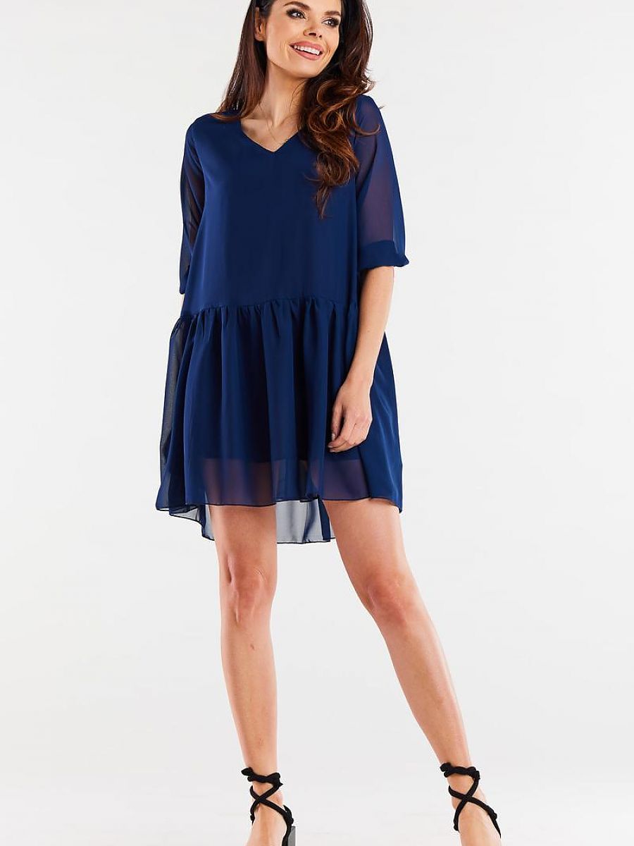 awama Alltagskleid – marineblau