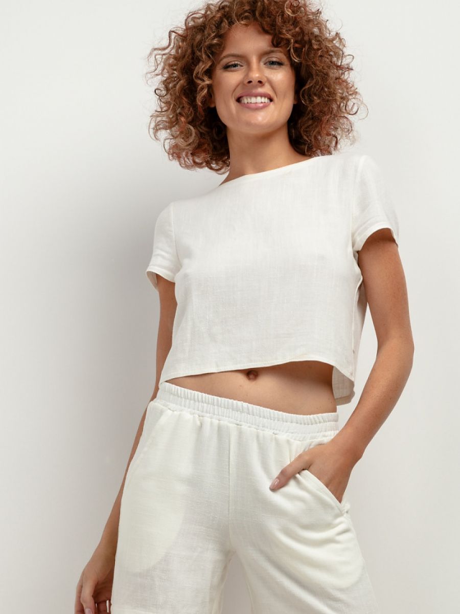 Loose-Fit Linen-Blend Shorts