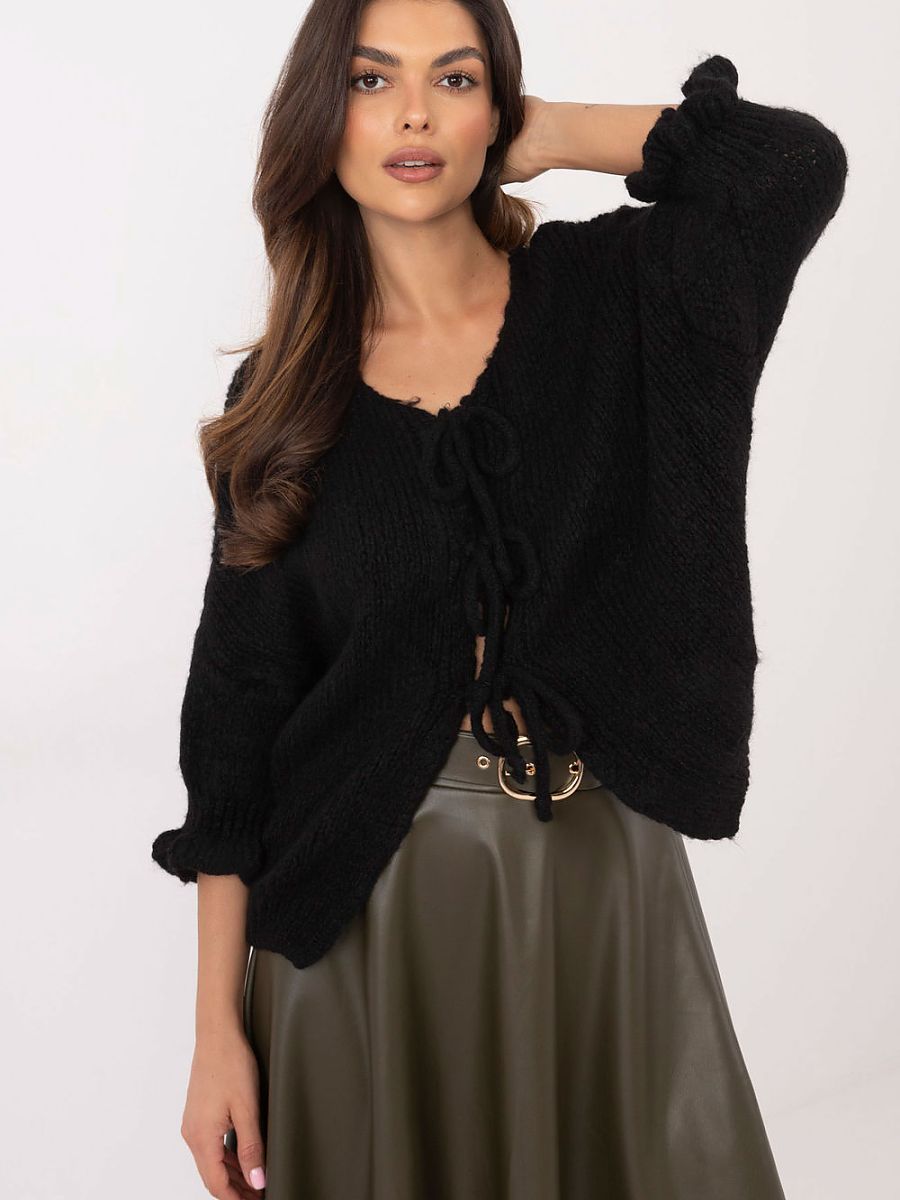 Italy Moda Cardigan – schwarz
