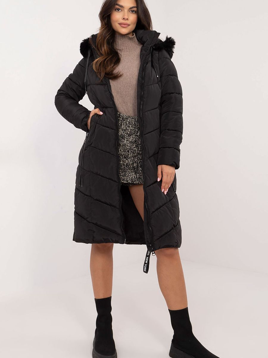 Detachable Hood Quilted Coat