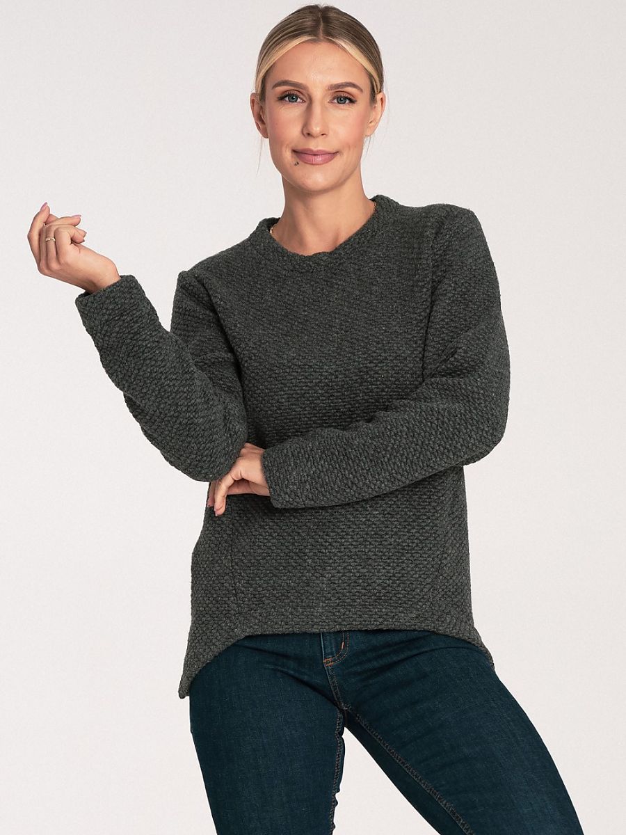 Asymmetric Wool-Blend Jumper
