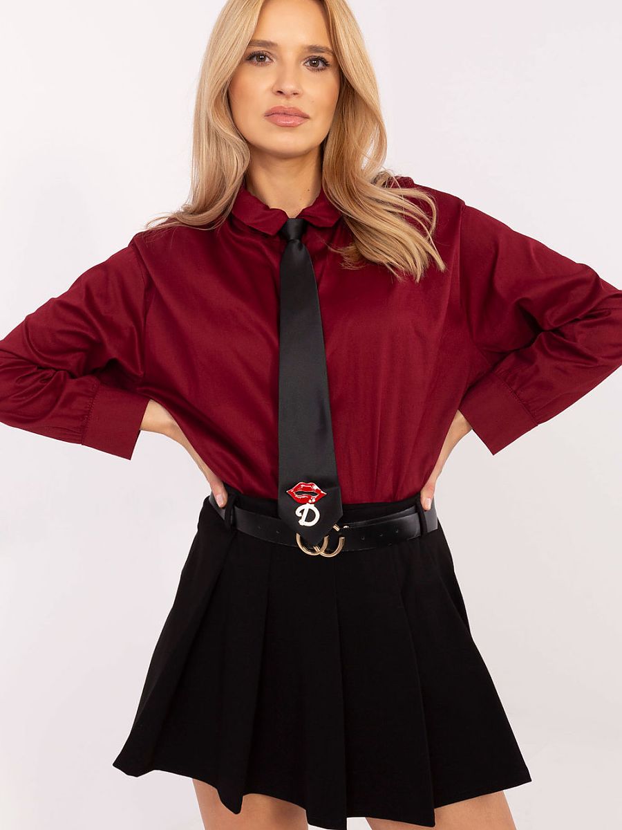 Italy Moda Langarm Hemd – rot