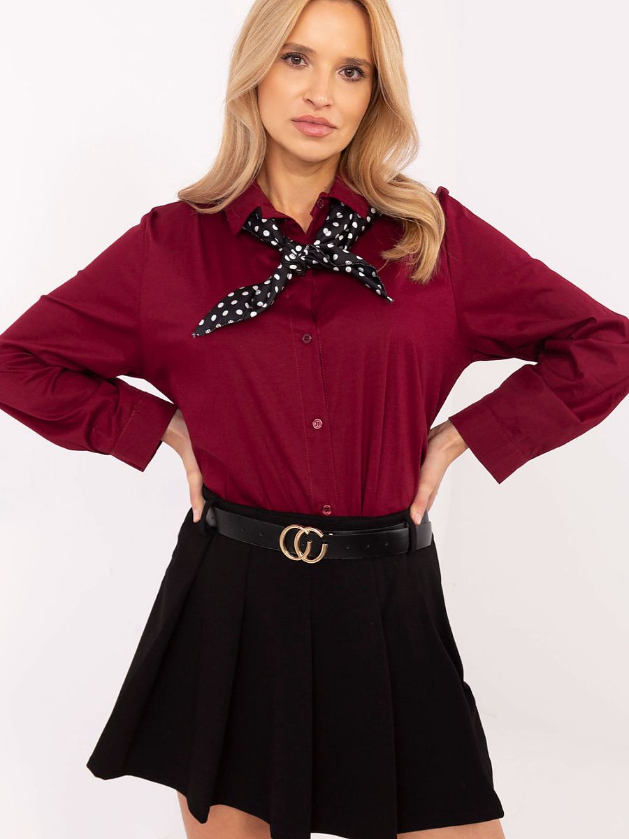 Italy Moda Langarm Hemd – rot