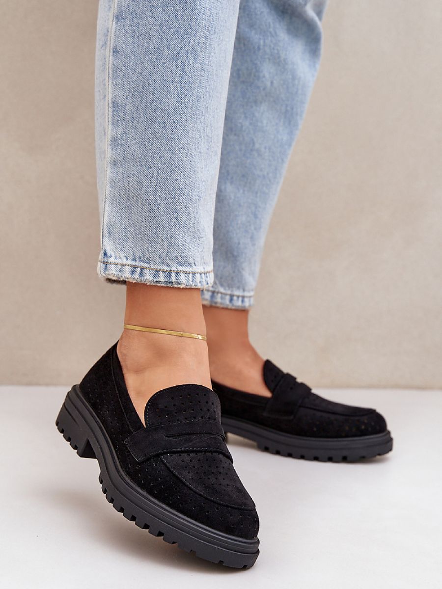 Perforated Flat Moccasins
