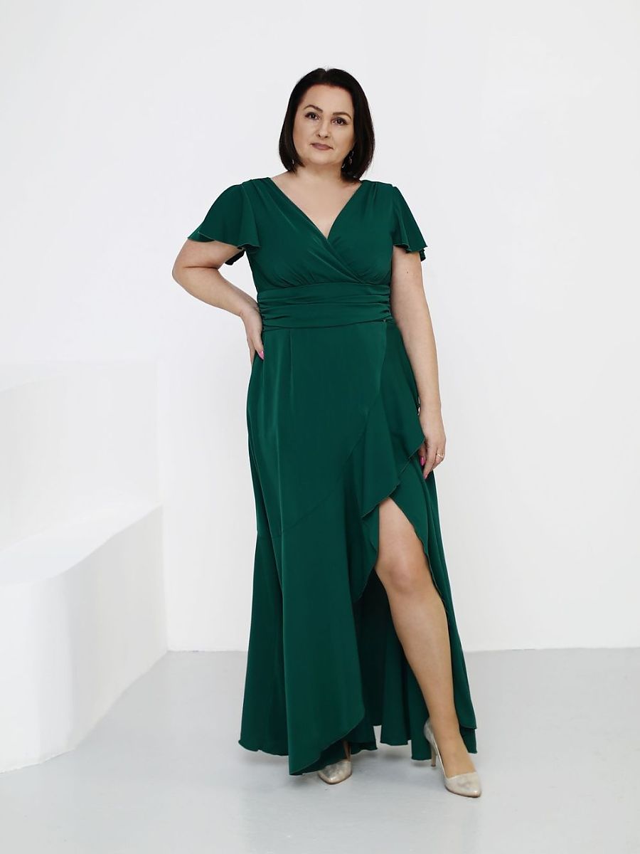 Jersa Langes Kleid – grün