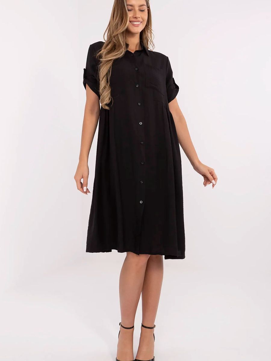 Italy Moda Alltagskleid – schwarz