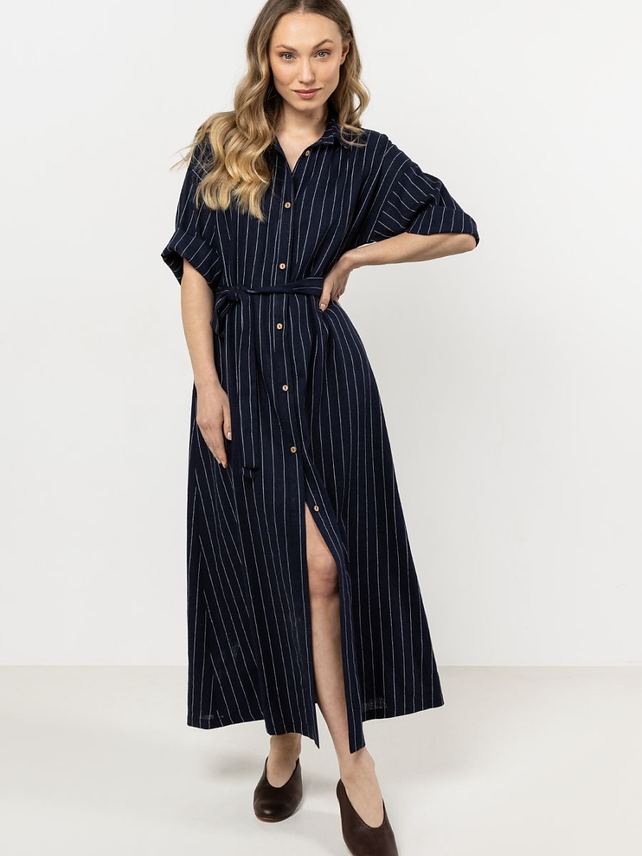awama Alltagskleid – marineblau