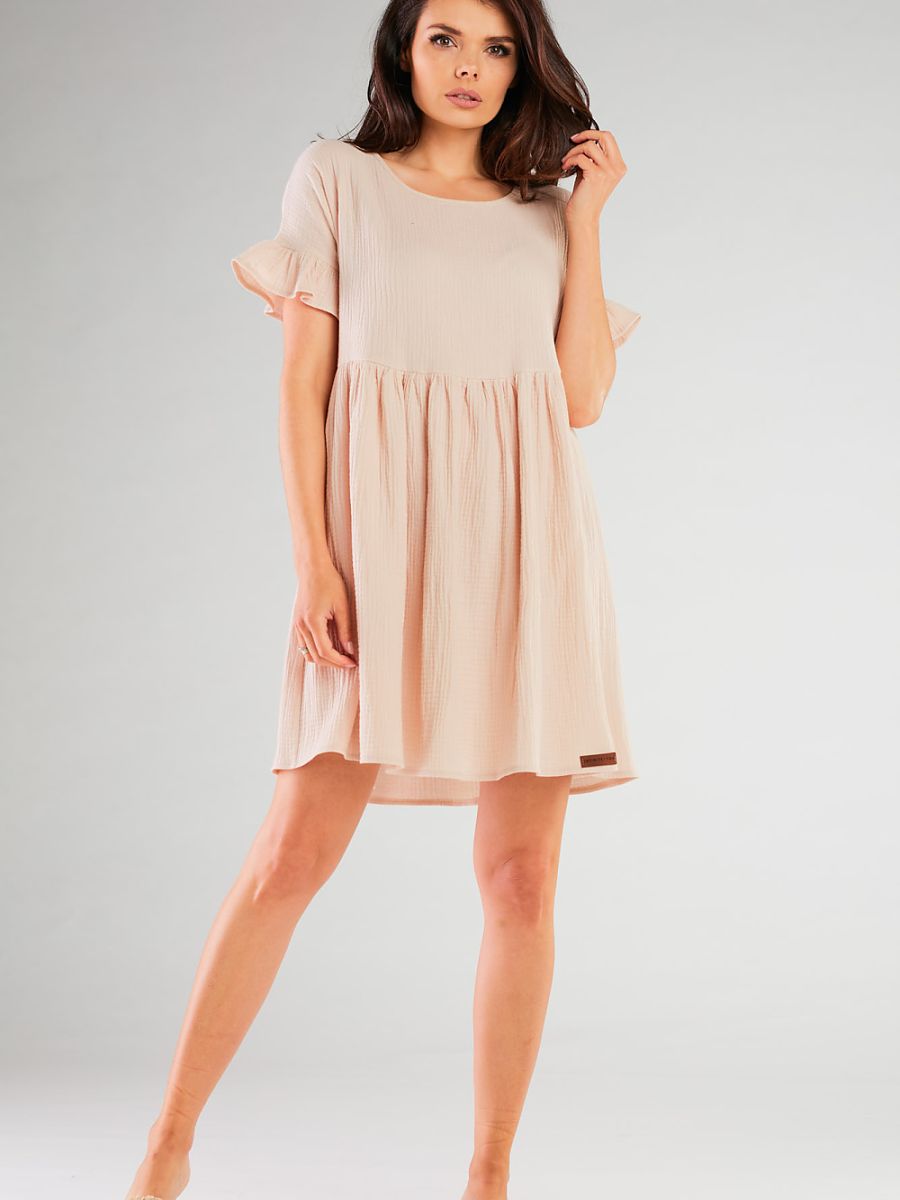 Infinite You Alltagskleid – beige