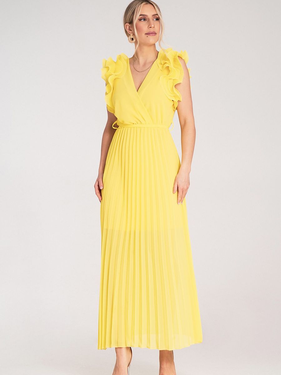 Figl Cocktailkleid – gelb