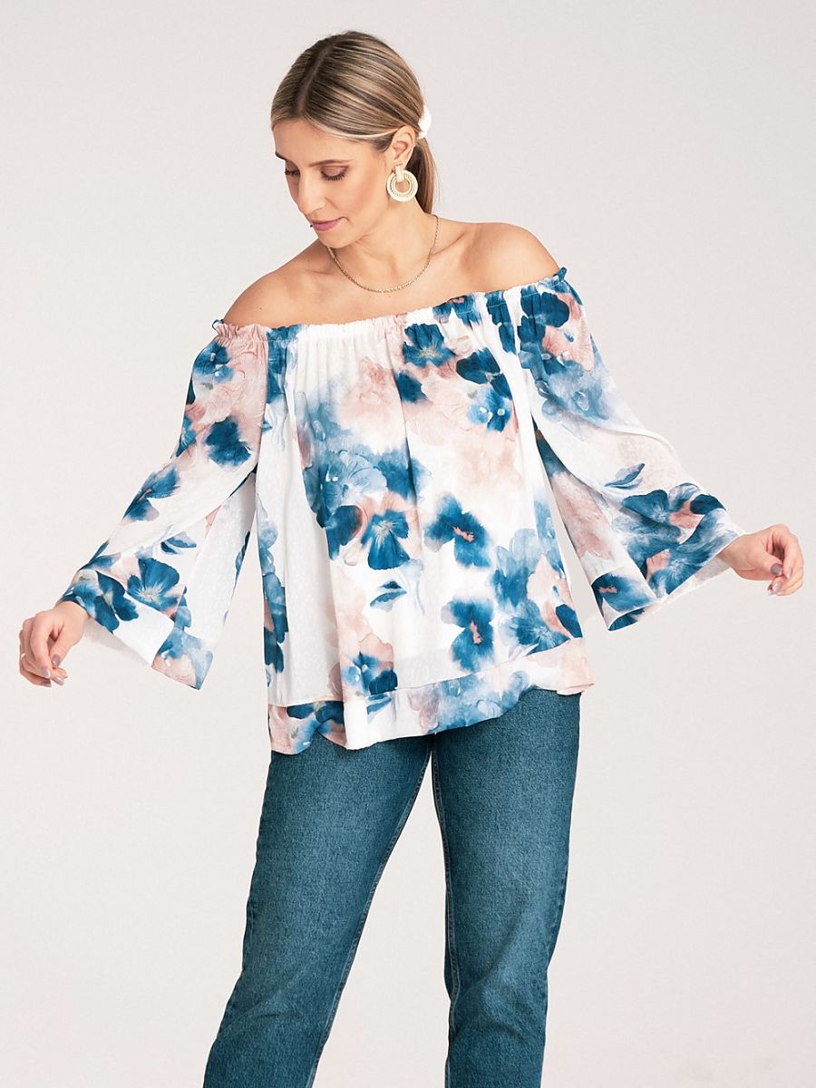 Figl Bluse – blau