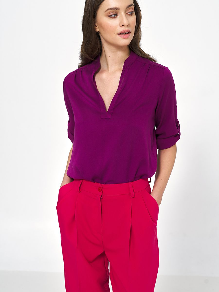 Nife Bluse – violett