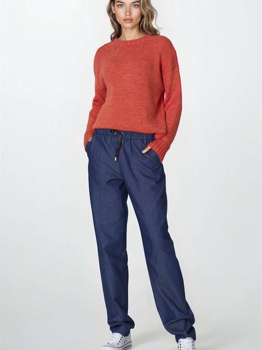 Nife Damen Hose – blau