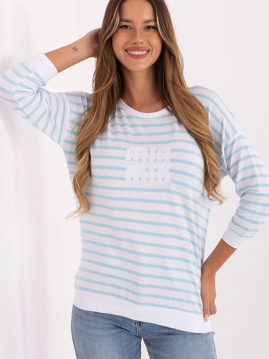 Relevance Bluse – blau