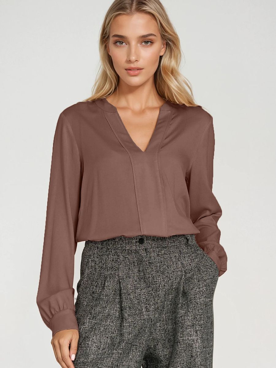 Nife Bluse – braun