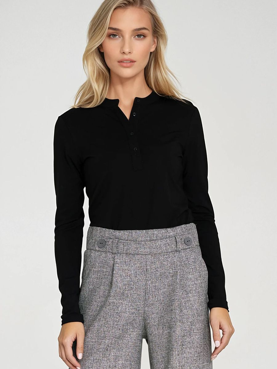 Nife Bluse – schwarz