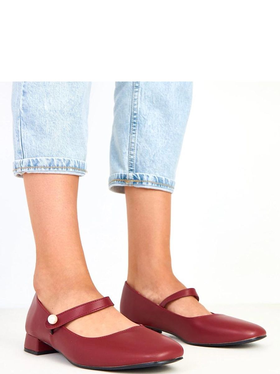 Pearl-Strap Low-Heel Pumps
