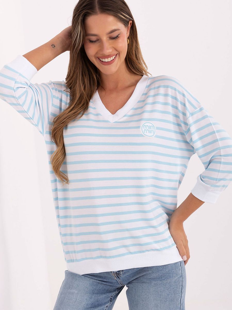 Relevance Bluse – blau