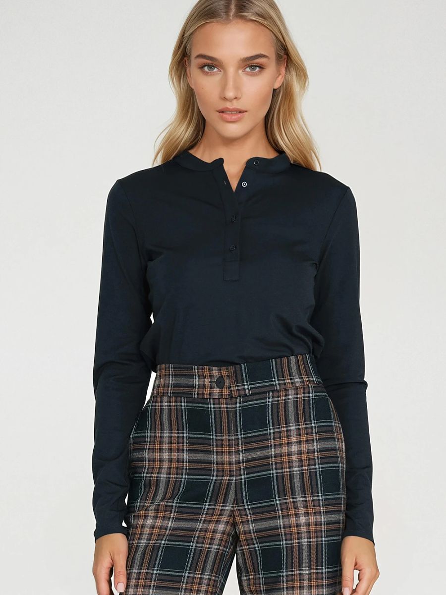 Nife Bluse – marineblau
