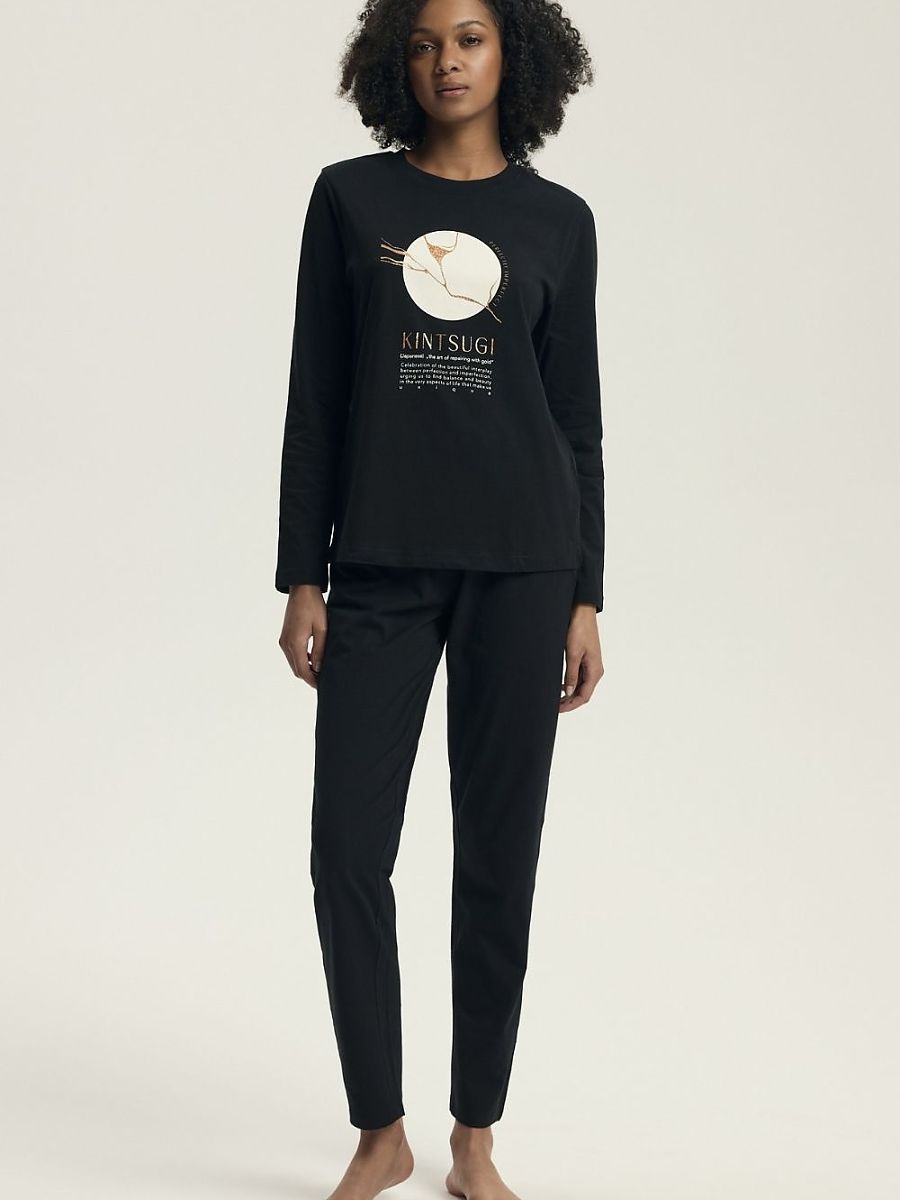Henderson Pyjama – schwarz