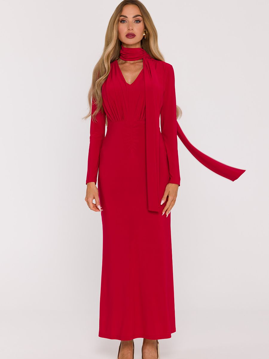 Moe Langes Kleid – rot