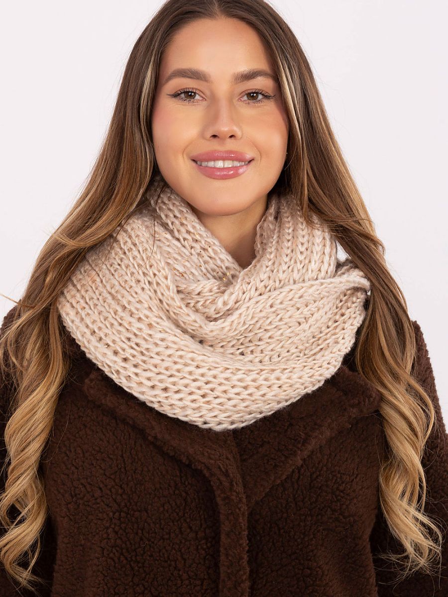 Infinity Scarf model 220380 AT - ONE-SIZE-FITS-ALL - Beige