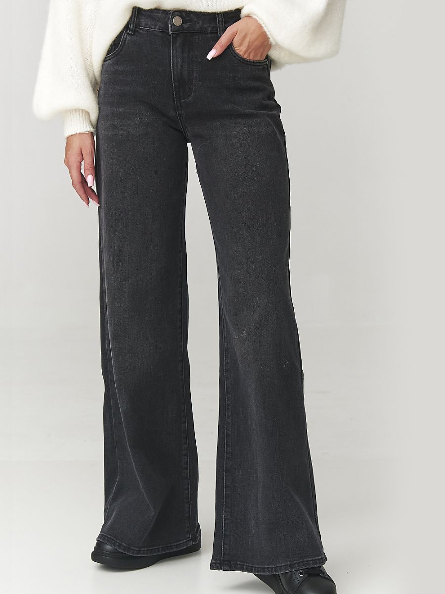 Makadamia Jeans – schwarz