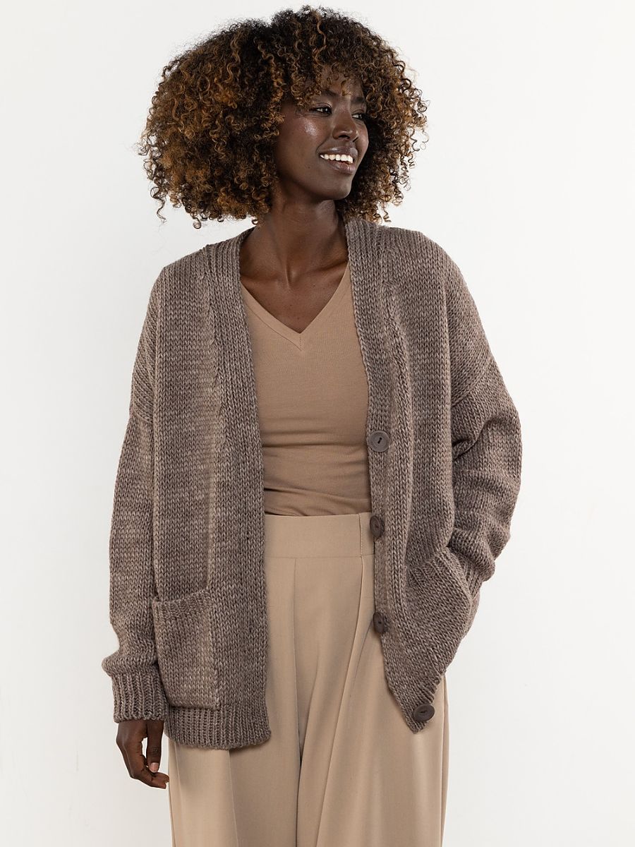 awama Cardigan – braun