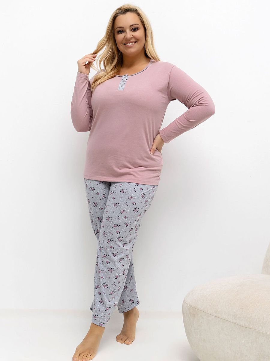 Forever Pink Übergrößen-Pyjama – rosa