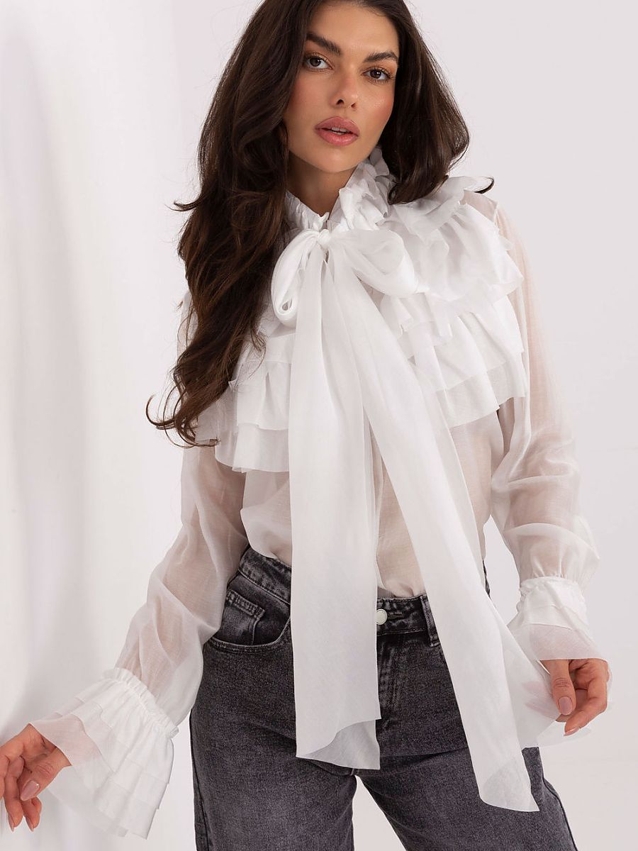 Long sleeve shirt model 221878 Factory Price - ONE-SIZE-FITS-ALL - White