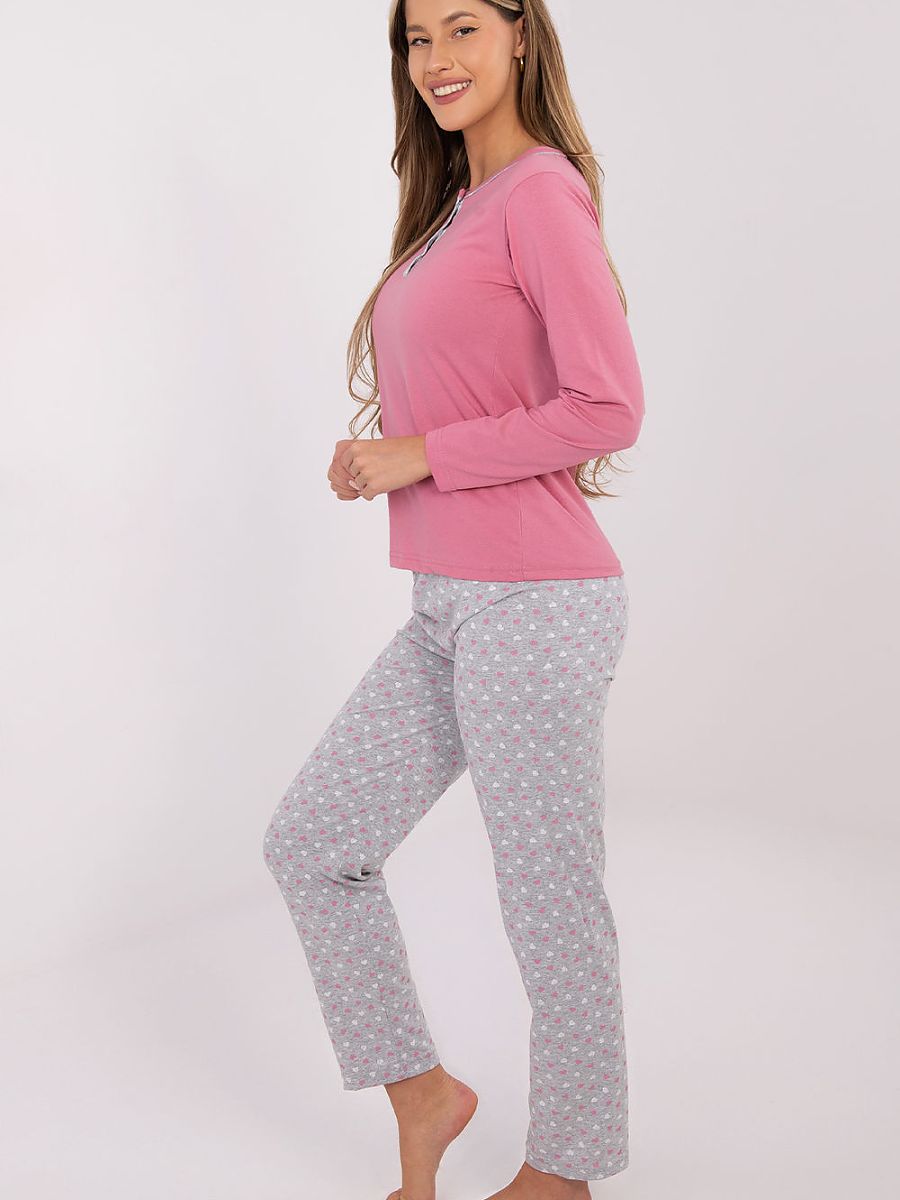 Button-Detail Cotton Pyjama Set
